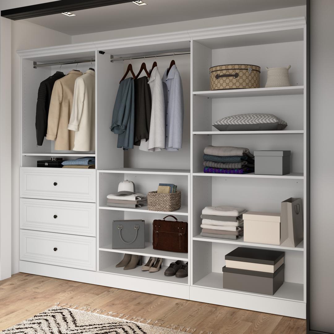 108W Closet Organizer System