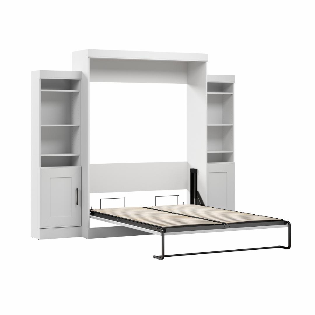Edge Queen Murphy Bed and 2 Storage Cabinets (108W) | Bestar