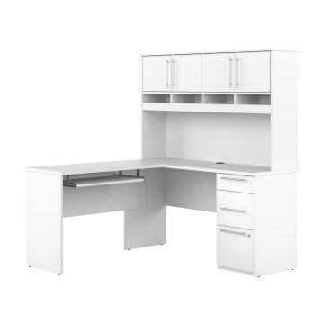 Innova 60W L-Shaped Desk with Hutch | Bestar