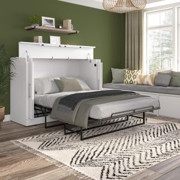 Bestar nebula cabinet on sale bed with mattress