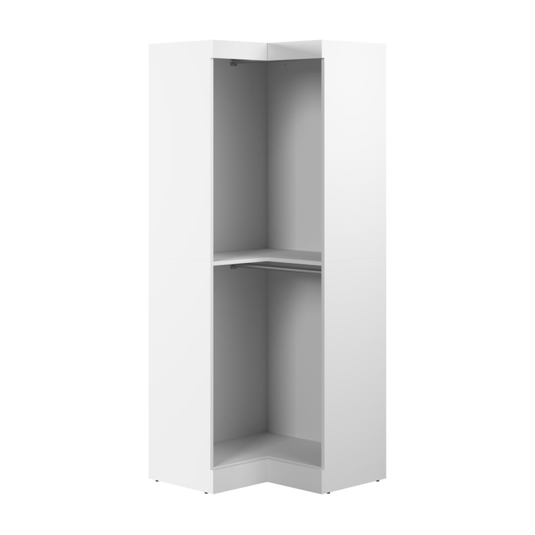 Bestar Versatile 36'' Corner Storage Unit in White