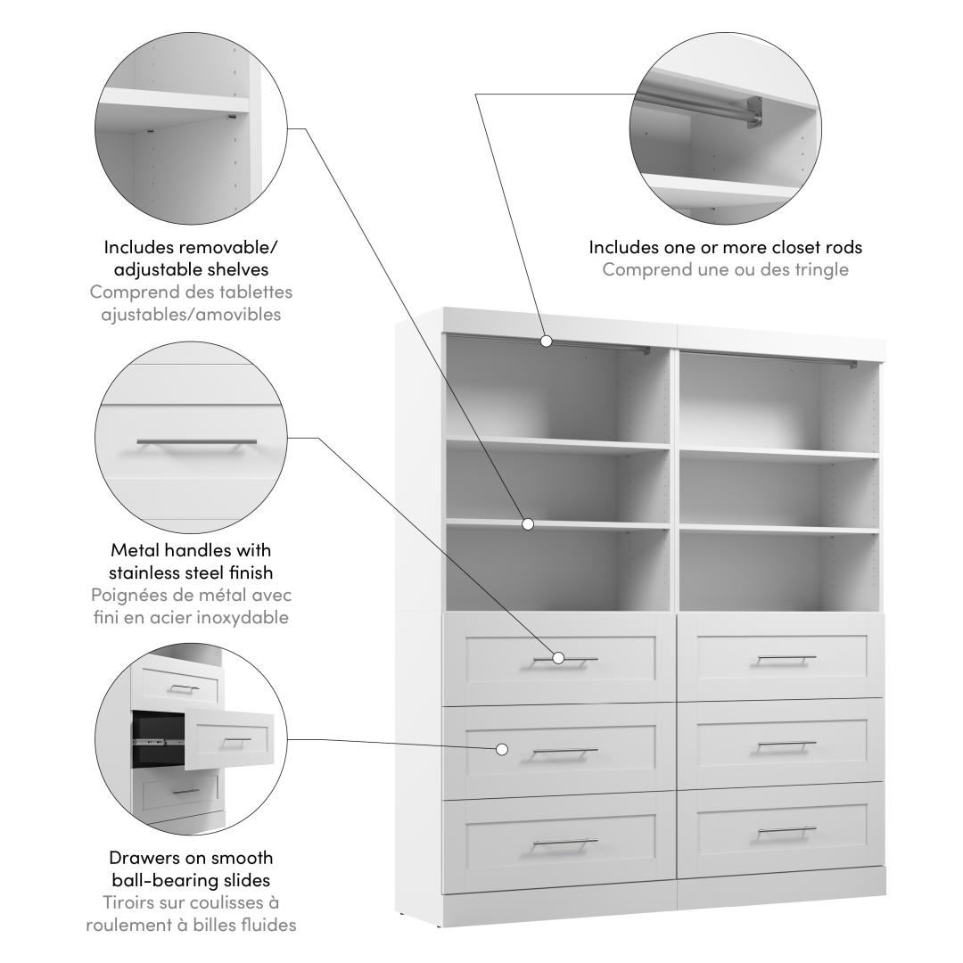 Red Barrel Studio® Bathroom Floor Cabinet, Bathroom Storage Organizer Rack  Stand, Multifunctional Unit, 2 Drawers