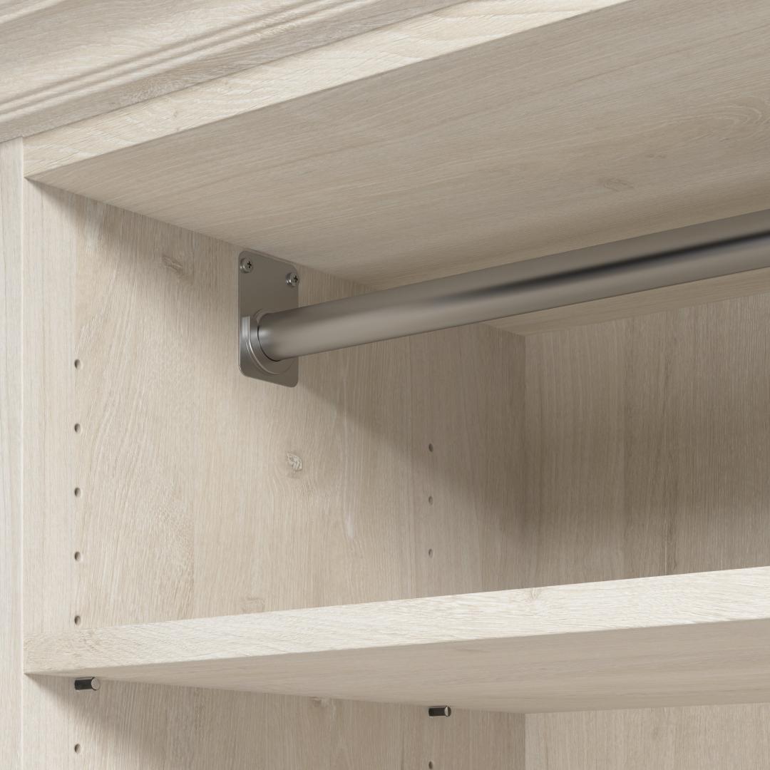 Bestar Versatile 36W Corner Engineered Wood Closet Organizer in White