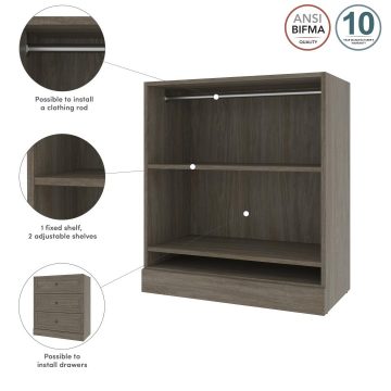 Versatile 36W Small Closet Organizer | Bestar