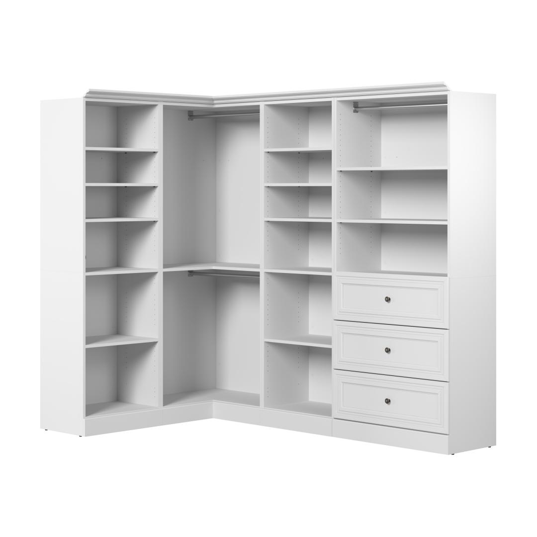 Bestar Versatile 36” Corner Closet Organizer — Wholesale Furniture Brokers