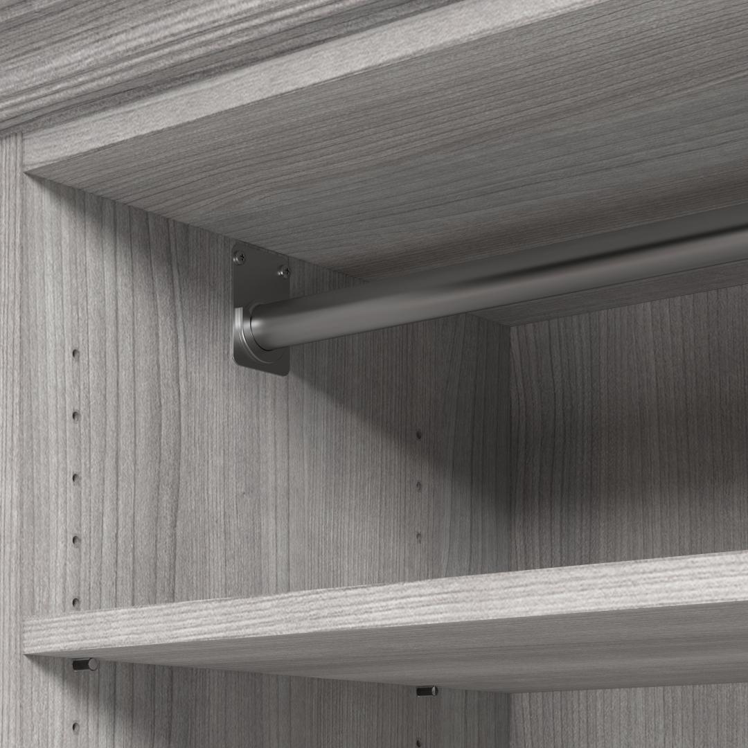 Bestar Versatile 86 Engineered Wood Closet Organizer with Drawers in White - 40954-000134