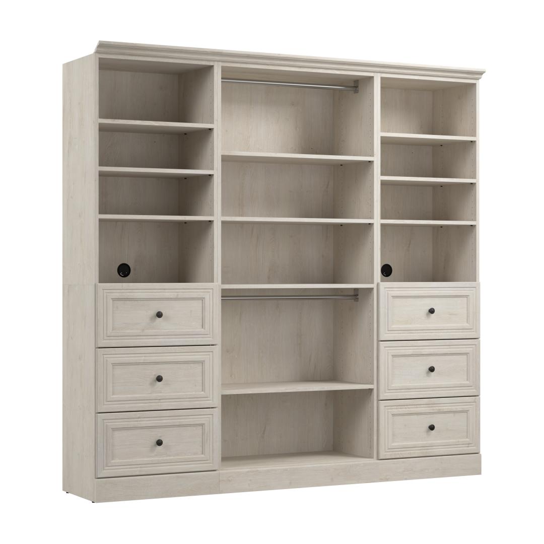 Closet Shelf for Concealed Hardware, Choose Color and Size, With