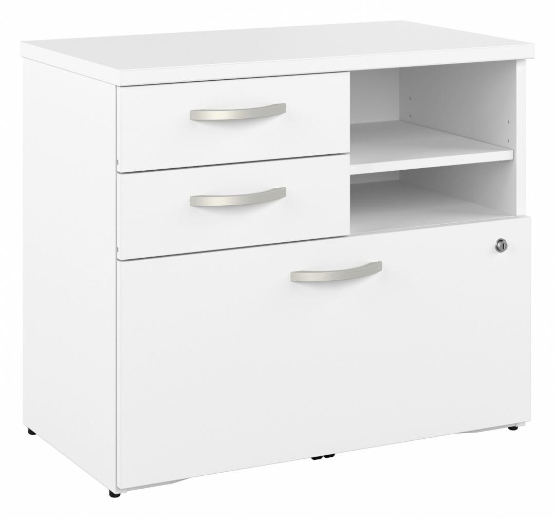 Zaniah Office Storage Cabinet with Drawers and Shelves | Bestar